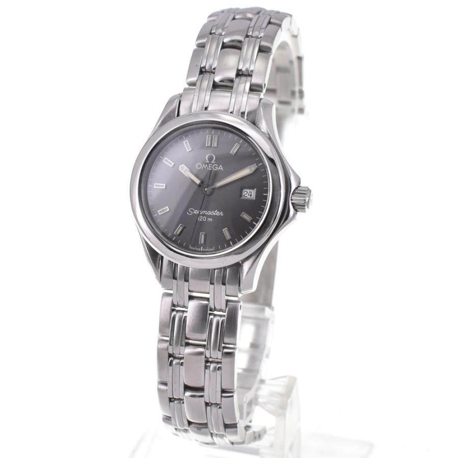 値下 オメガ OMEGA 2571.43 シーマスター デイト 120m クォーツ レディース 良品 A#143913の画像