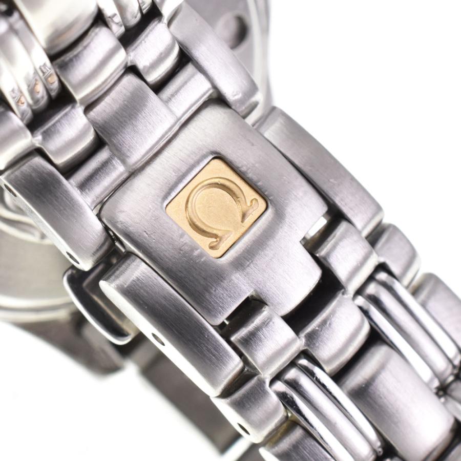 値下 オメガ OMEGA 2571.43 シーマスター デイト 120m クォーツ レディース 良品 A#143913の画像