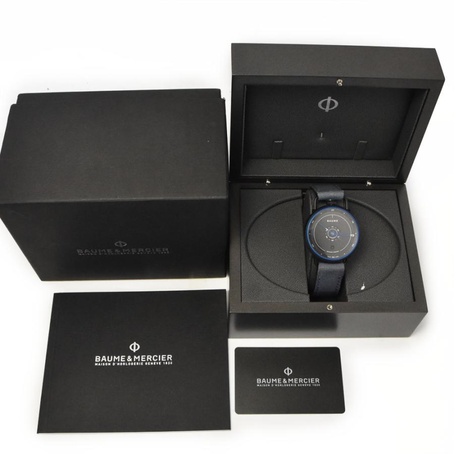 値下 ベルト訳あり ボーム＆メルシェ Baume & Mercier M0A10587 ボーム オーシャン 限定モデル メンズ 箱・保証書付き B#144114の画像