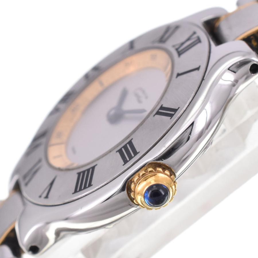 Cartier（カルティエ） CARTIER W10075R6 マスト21 ヴァンティアン SS/GP クォーツ レディース 良品 A# ...