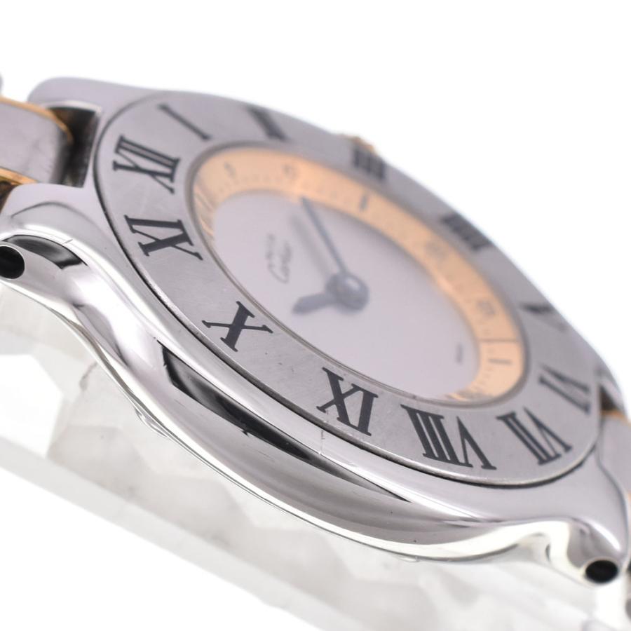 Cartier（カルティエ） CARTIER W10075R6 マスト21 ヴァンティアン SS/GP クォーツ レディース 良品 A# ...