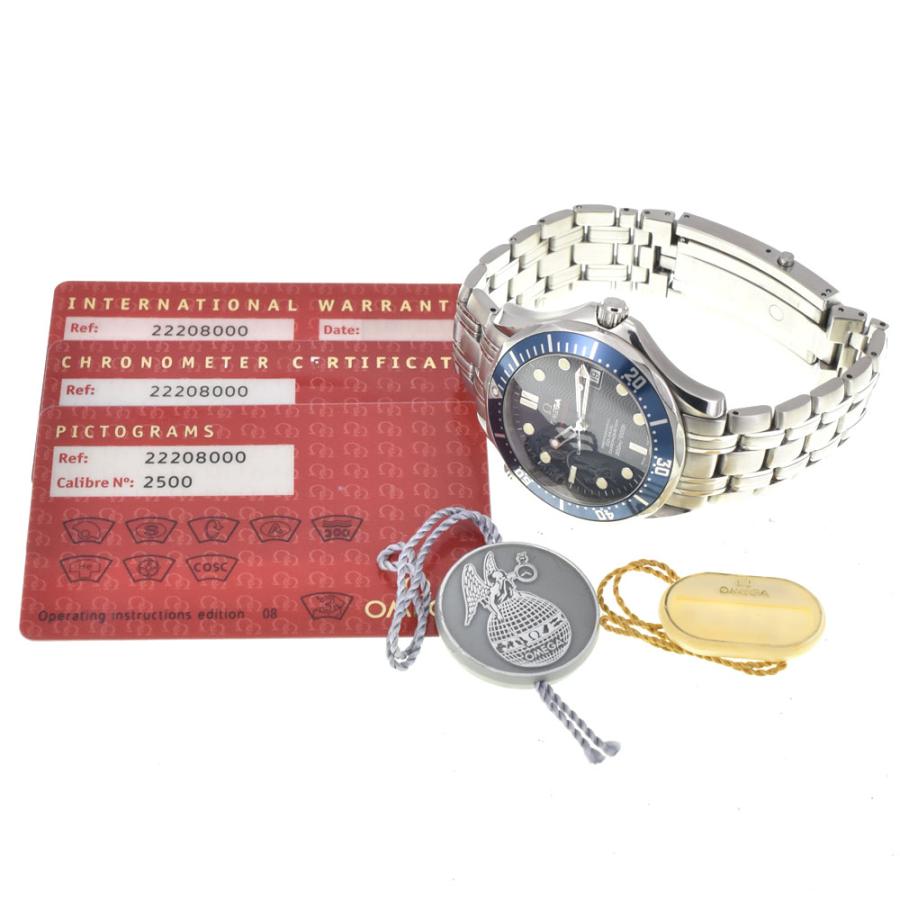 オメガ OMEGA 2220.80 シーマスタープロフェッショナル300M デイト CO-AXIAL クロノメーター 自動巻き メンズ 良品 保証書付き D#144194 | OMEGA | 09