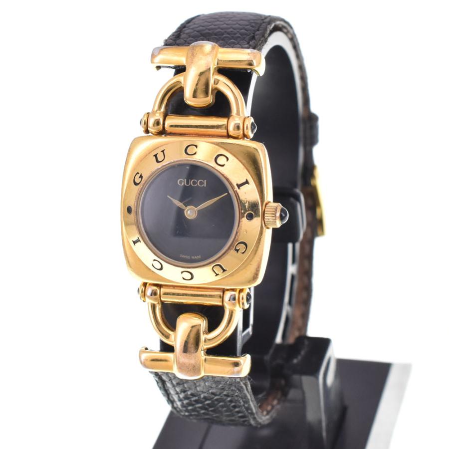 稼働・箱付グッチ GUCCI 6300L 　 GP/レザー クォーツ レディース GUCCI（グッチ） GUCCI 6300L GP/レザー クォーツ レディース C#144228