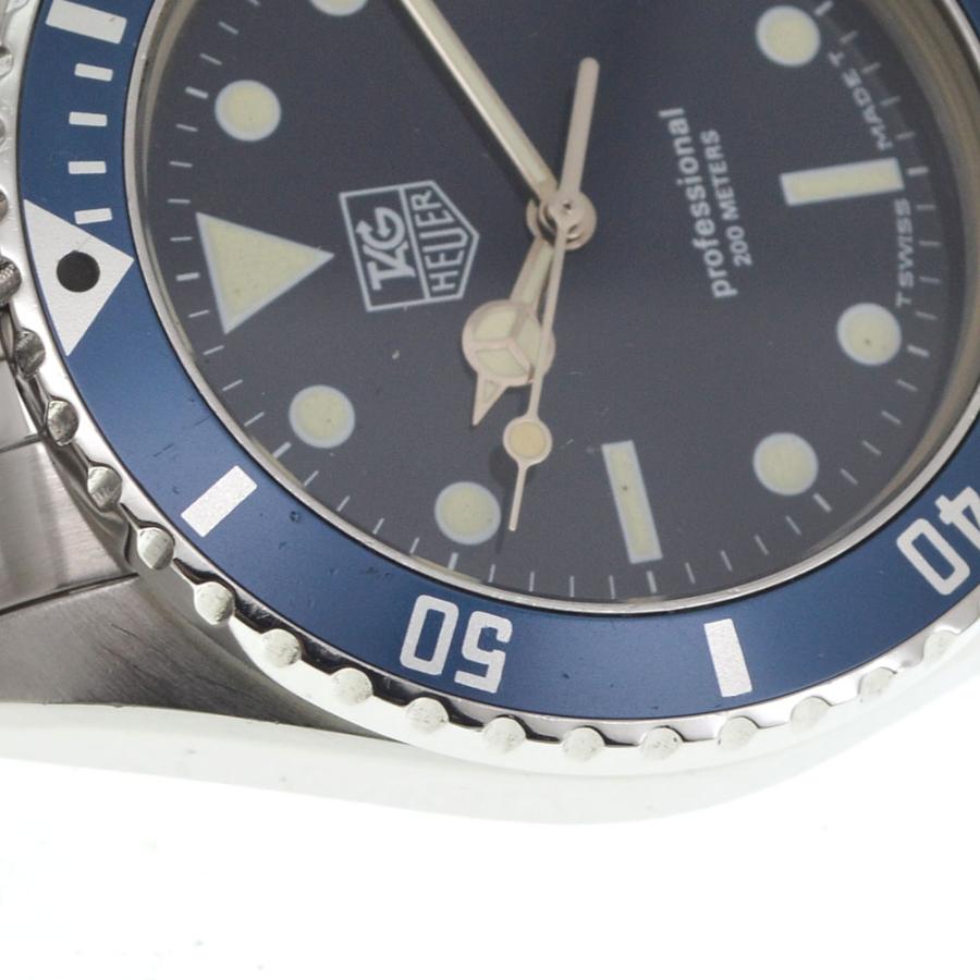 甚八 　TAG Heuer プロフェッショナル 腕時計 200m TAG HEUER Professional 200M WK1113 Date Blue Dial Quartz Men's
