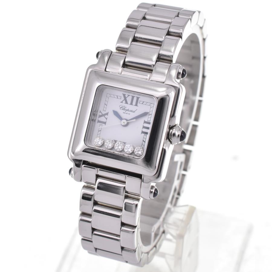 ショパール Chopard 27/8893-23 ハッピースポーツ 5Pダイヤモンド クォーツ レディース 美品 保証書付き_915101 Chopard（ショパール） Chopard 27/8893/23 ハッピースポーツ 5P