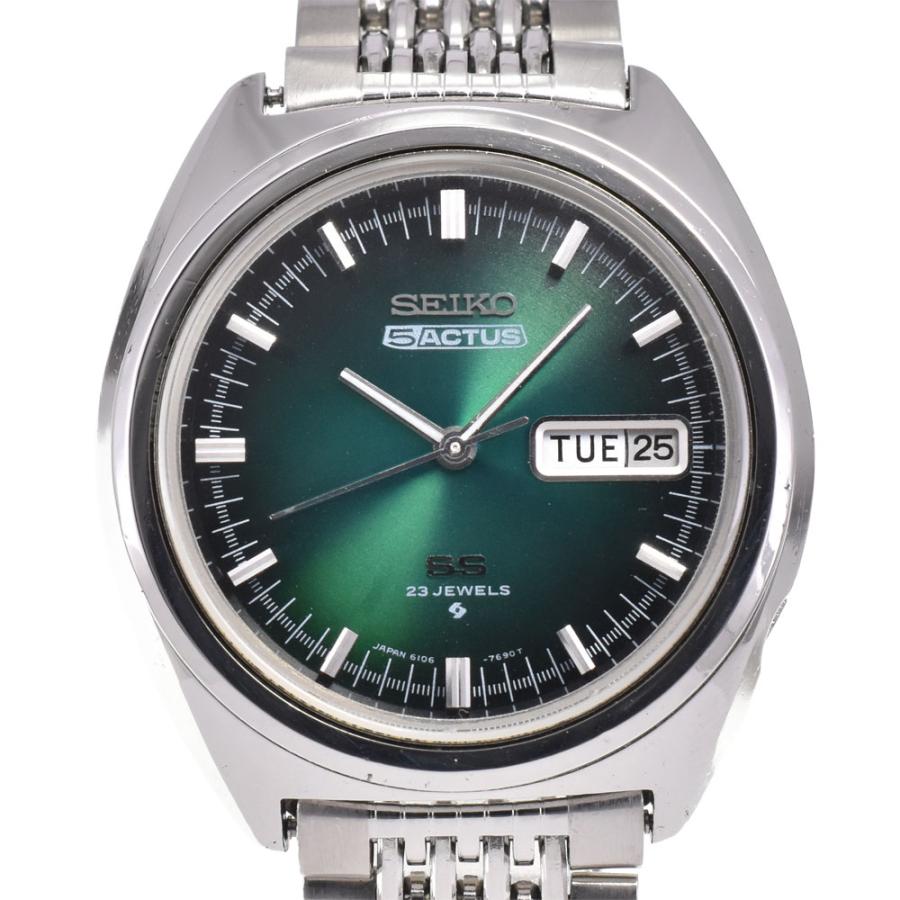 【稼働品】SEIKO 5 ACTUS 6106-7520 自動巻シルバー文字盤 SEIKO（セイコー） SEIKO 6106-7520 5アクタス デイデイト 自動巻き