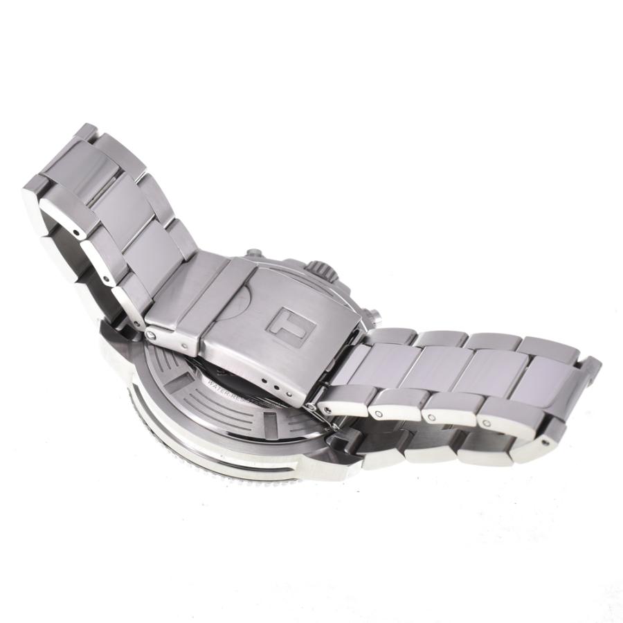 値下 ティソ TISSOT T120417A シースター クロノグラフ クォーツ メンズ 美品 箱・保証書付き I#144881の画像