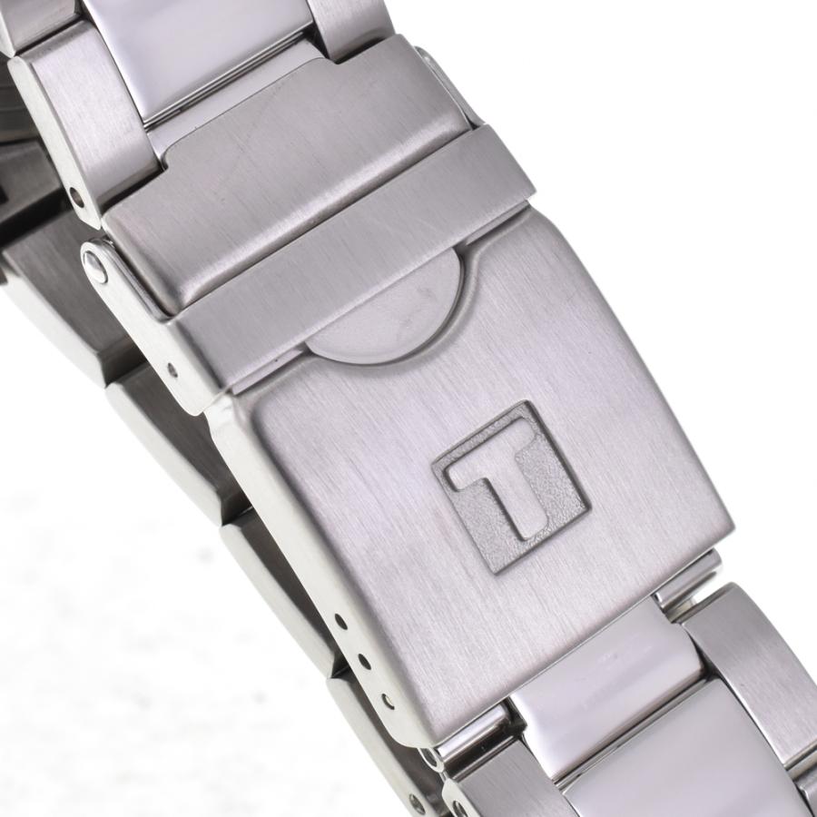 値下 ティソ TISSOT T120417A シースター クロノグラフ クォーツ メンズ 美品 箱・保証書付き I#144881の画像