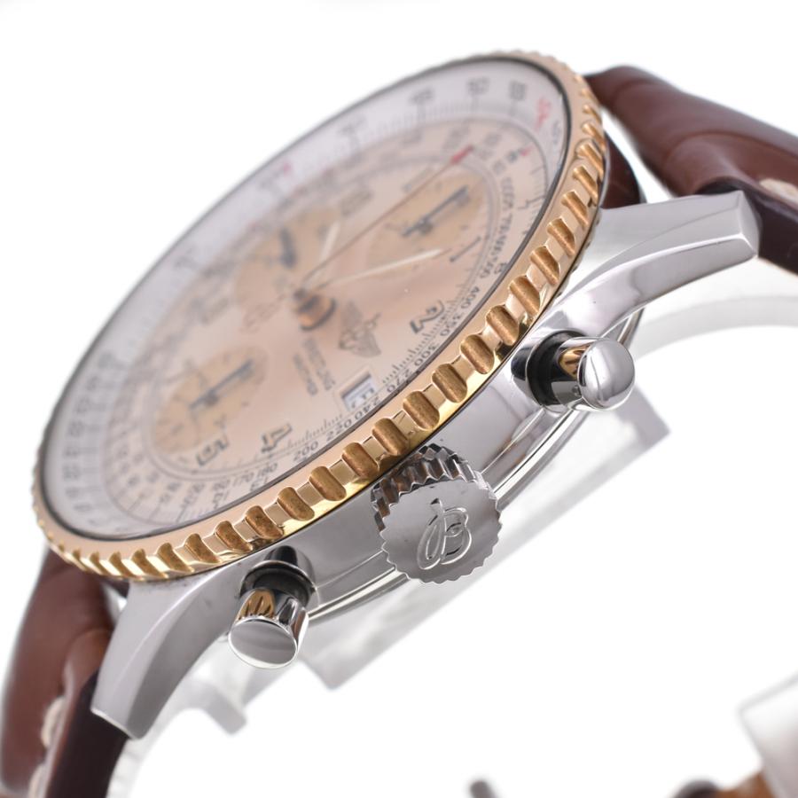 ブライトリング（BREITLING） BREITLING D13022 オールドナビタイマー K18YG ベゼル 自動巻き メンズ 良品 箱 ...