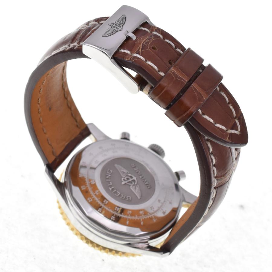 ブライトリング（BREITLING） BREITLING D13022 オールドナビタイマー K18YG ベゼル 自動巻き メンズ 良品 箱 ...
