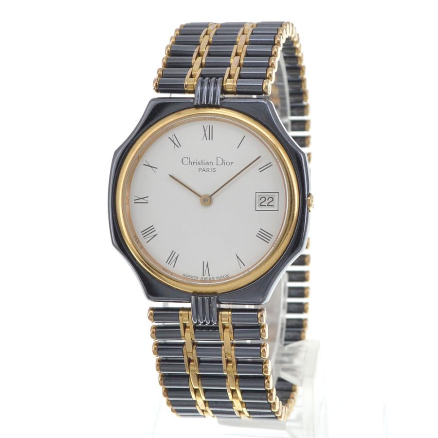 クリスチャンディオール Christian Dior 45.25.01 オクタゴン デイト