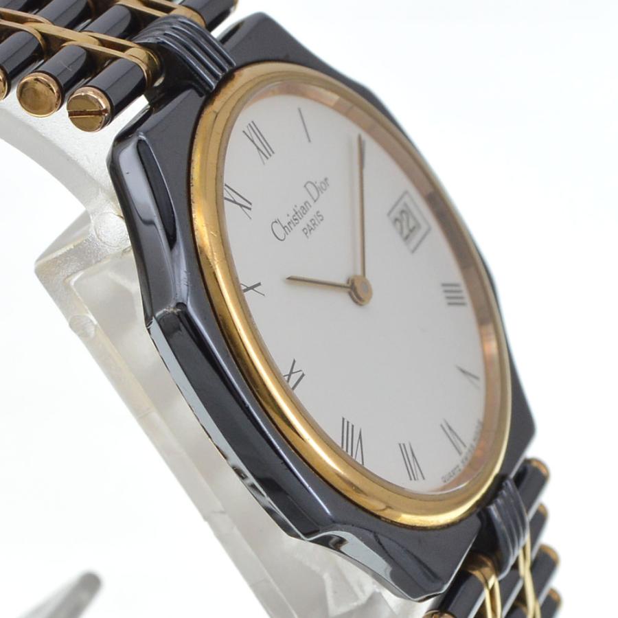 クリスチャンディオール Christian Dior 45.25.01 オクタゴン デイト