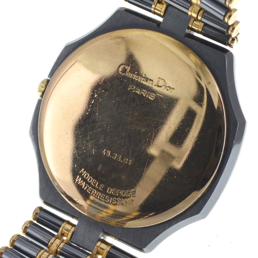稼働 Christian Dior 腕時計 オクタゴン デイト 1254 クリスチャンディオール Christian Dior 45.25.01 オクタゴン デイト