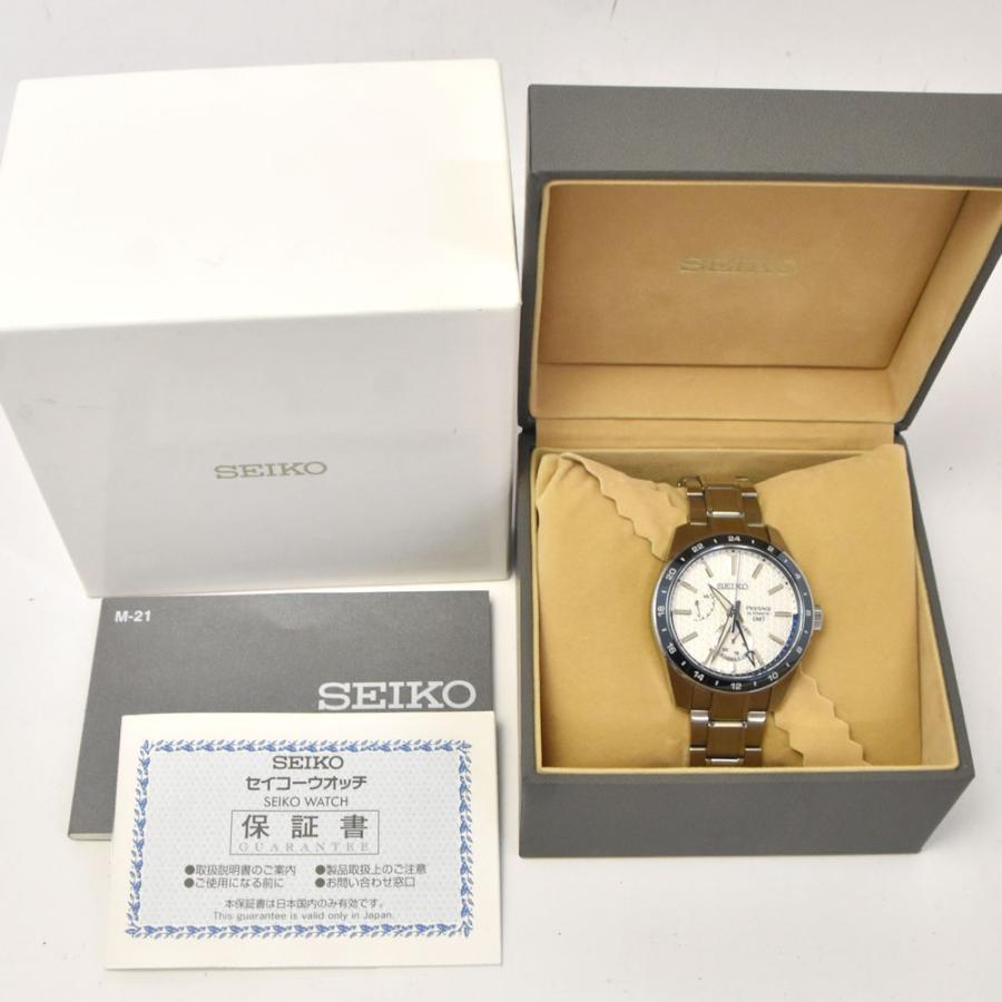 【SEIKO/セイコー】 プレサージュ SARF007(6R64-00D0) 創業140周年記念限定モデル 腕時計 ステンレススチール 自動巻き/オートマ 青/白文字盤 メンズ【中古】【真子質店】【GD】【MiMaY】 SEIKO/セイコー】 プレサージュ SARF007(6R64-00D0) 創業140周年記念