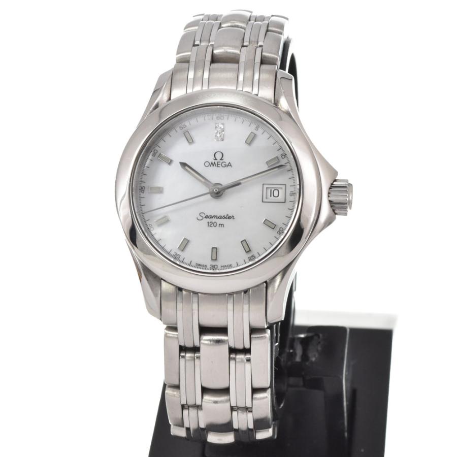 オメガ OMEGA 2571.81 シーマスター120 デイト クォーツ レディース _947424 OMEGA - オメガ OMEGA 2571.81 シーマスター120 デイト クォーツ