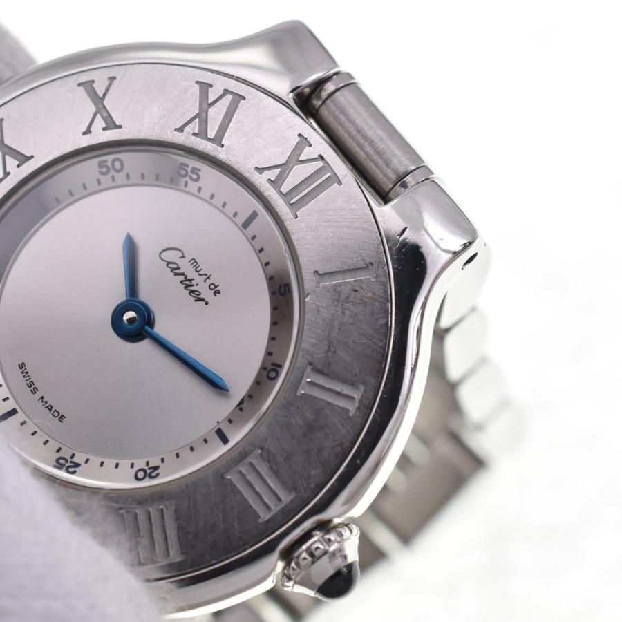 カルティエ CARTIER W10109T2 マスト21 ヴァンティアン クォーツ レディース 保証書付き_936194 W10109T2 Cartier（カルティエ） マスト21(ヴァンティアン) 中古