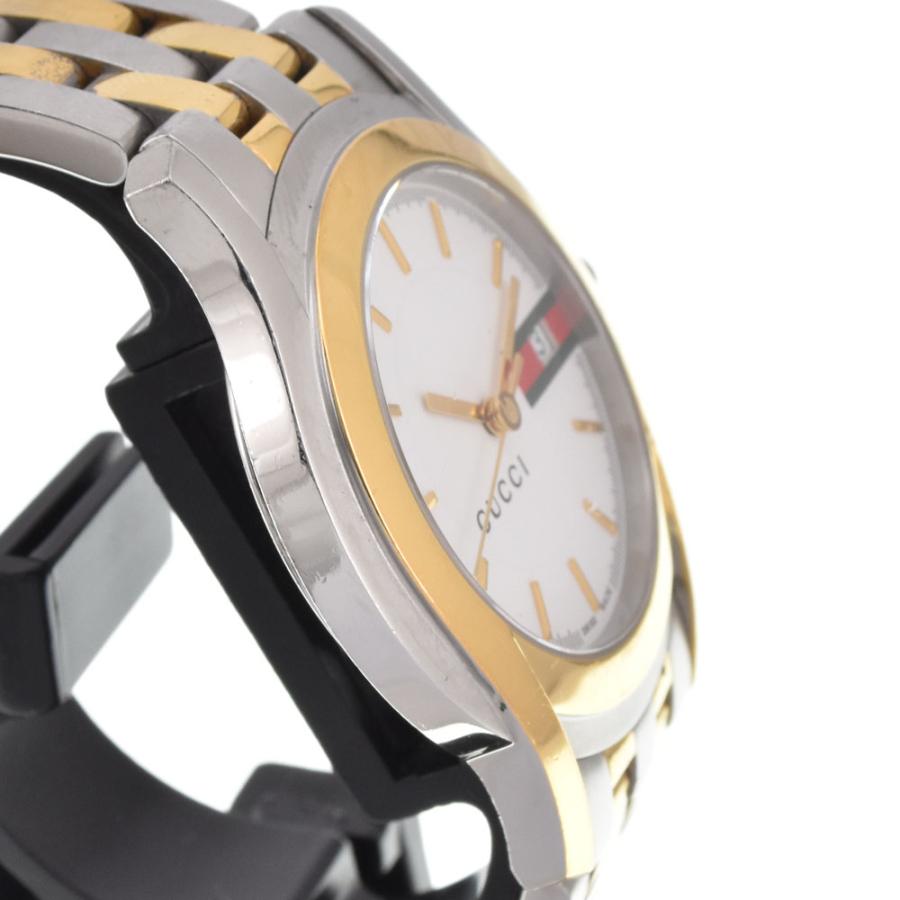 GUCCI（グッチ） GUCCI 5500M デイト SS/GP クォーツ メンズ N#145555