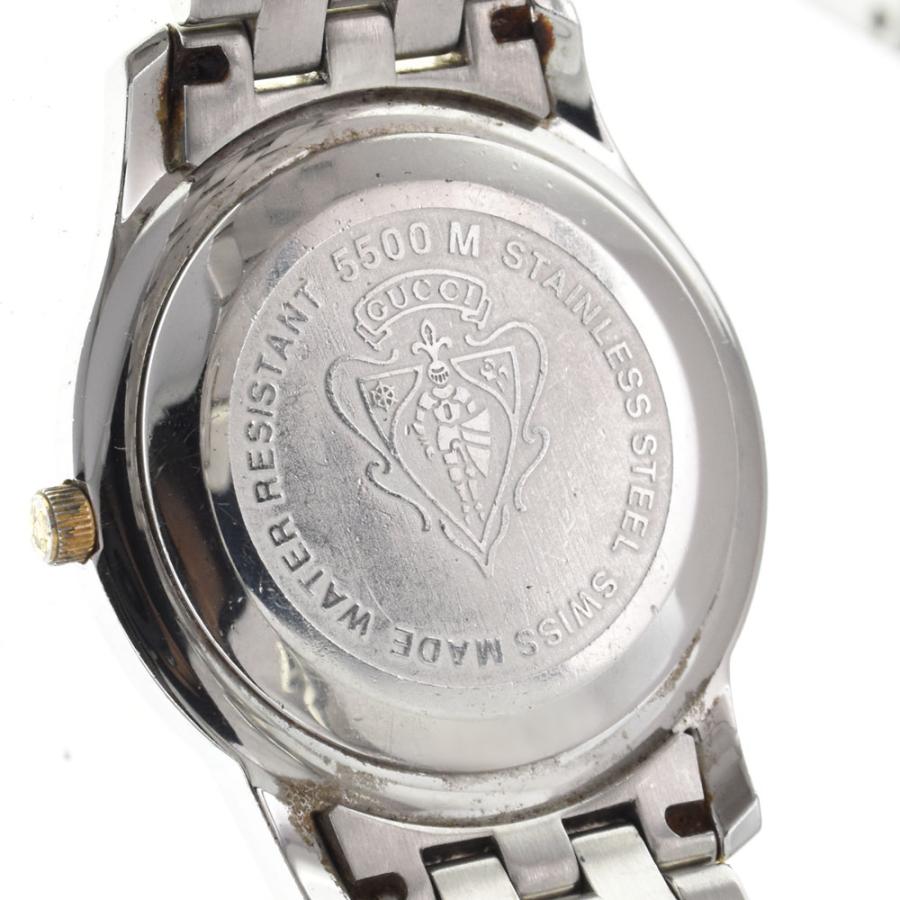 GUCCI（グッチ） GUCCI 5500M デイト SS/GP クォーツ メンズ N#145555