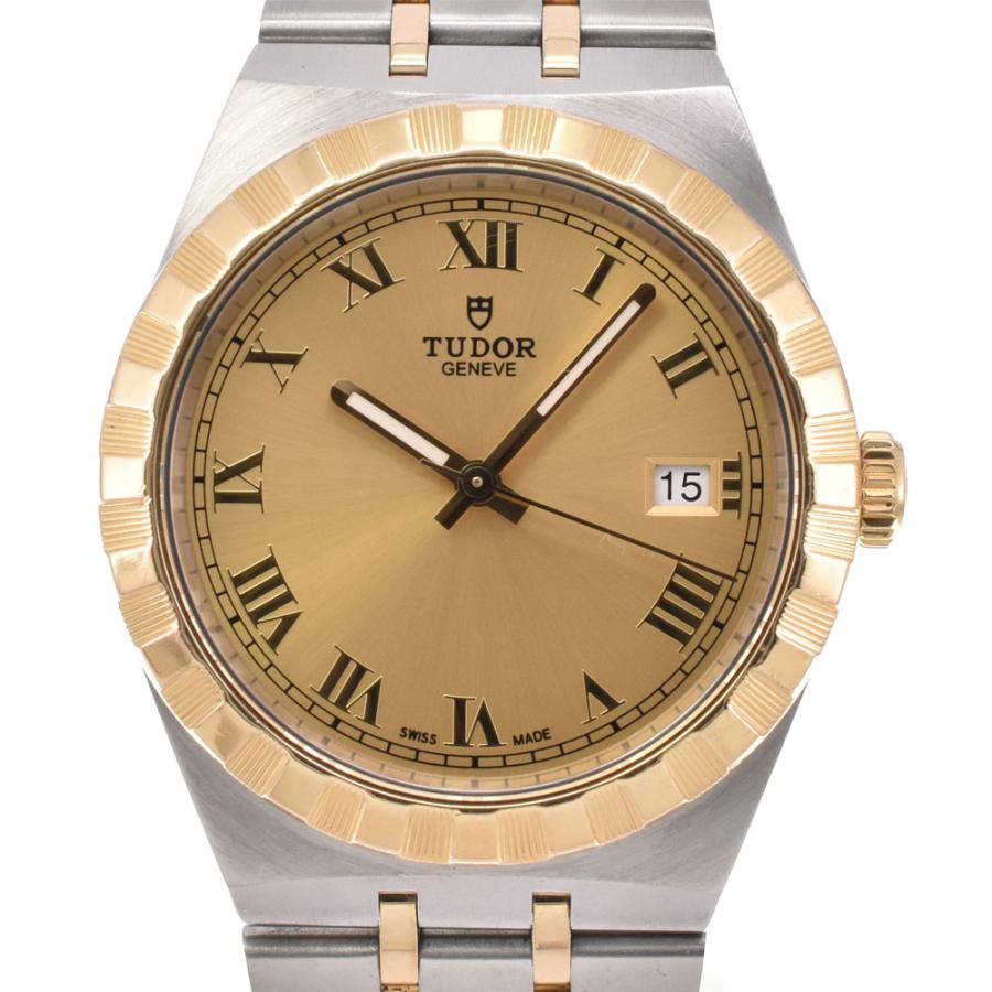 チューダー TUDOR 28503 ロイヤル K18YG/SS シャンパン 自動巻き