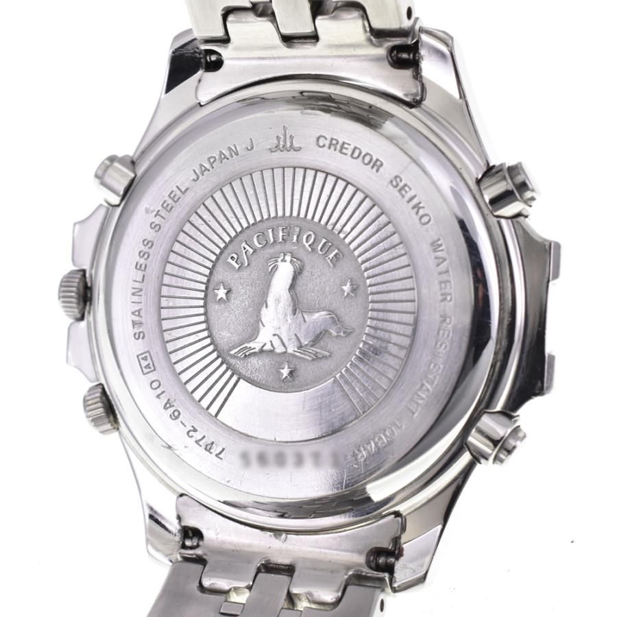 セイコー SEIKO 7T72-6A10 クレドール パシフィーク クォーツ メンズ P#145645の画像