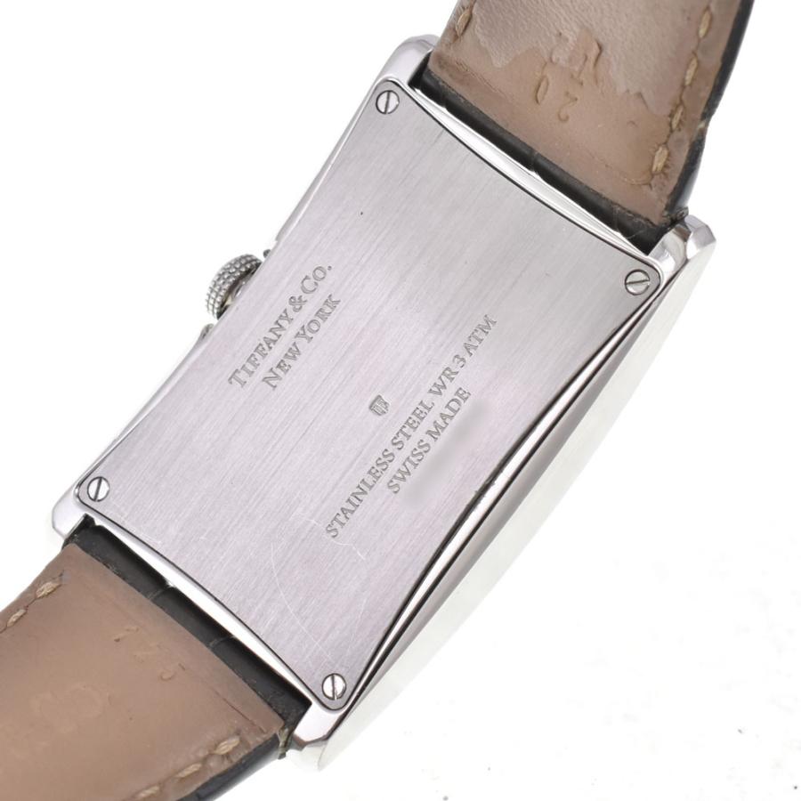 TIFFANY&amp;CO ティファニーアンドコー/イーストウェストQZ/レザーベルト/366*****/Aランク/92【中古】 TIFFANY&CO ティファニーアンドコー/イーストウェストQZ/レザーベルト