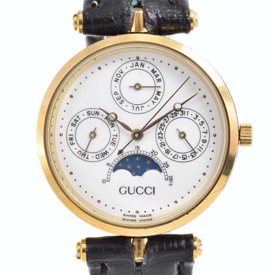 GUCCI（グッチ） ムーンフェイズ トリプルカレンダー クォーツ ユニ