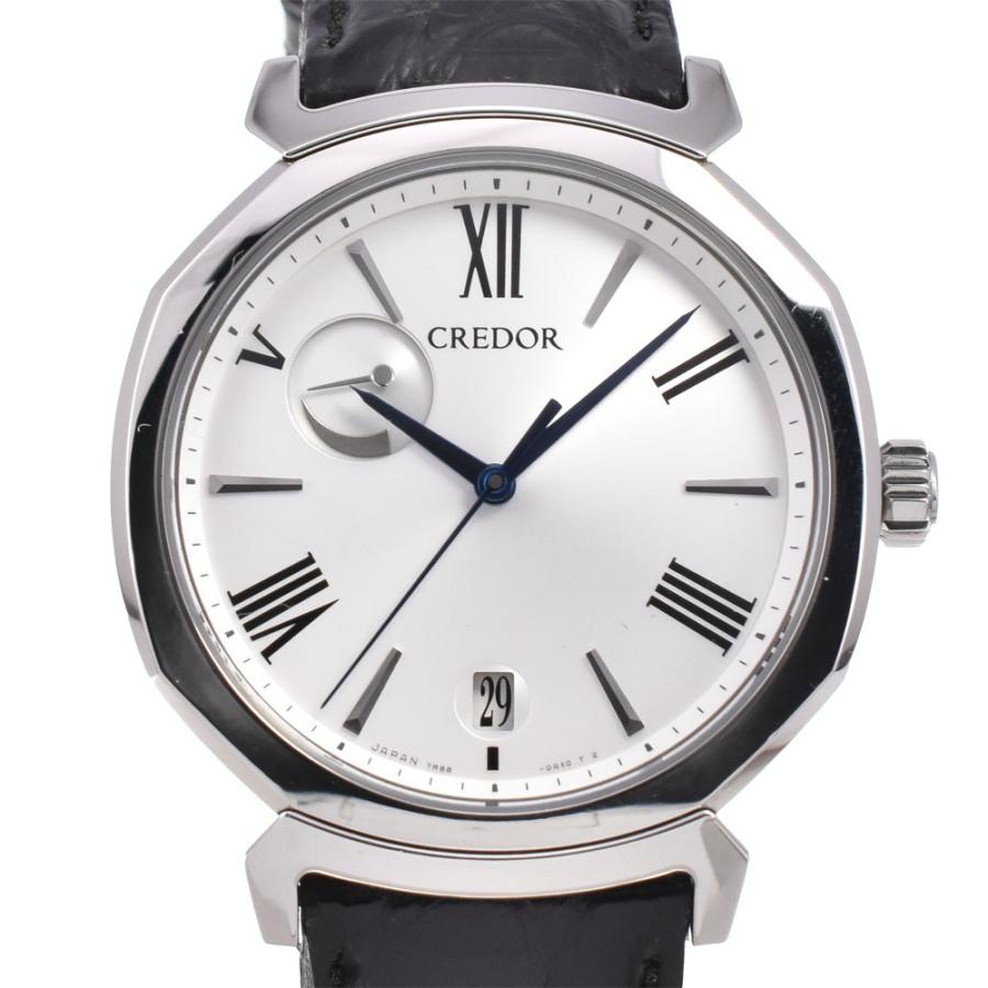 【SEIKO/セイコー】 クレドール リネアルクスシリーズ GCAR979/8J81-0AS0 腕時計 ステンレススチール クオーツ 白 メンズ【中古】【真子質店】【GD】【IDMoT】 SEIKO/セイコー】 クレドール リネアルクスシリーズ GCAR979/8J81-0AS0