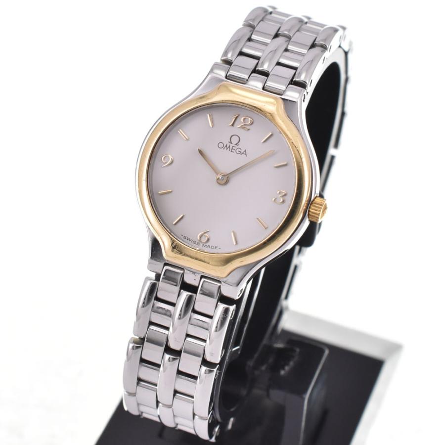 ✨OMEGA✨オメガ✨デビル✨シルバー文字盤✨ヴィンテージ✨レディース✨腕時計✨ OMEGA（オメガ） デビル シンボル SS/K18YG シルバー クォーツ