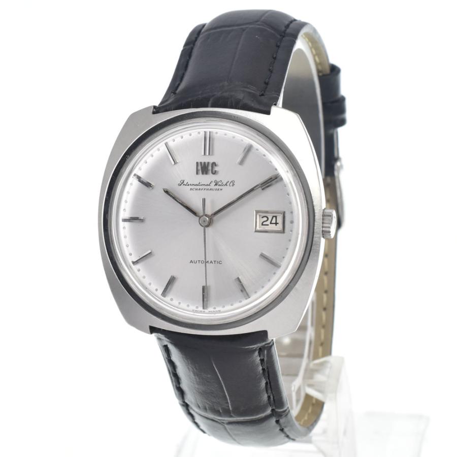 IWC IWC SCHAFFHAUSEN Ref.814A デイト Cal.8541B シルバー 自動巻き メンズ 美品 腕時計 E#146276の画像