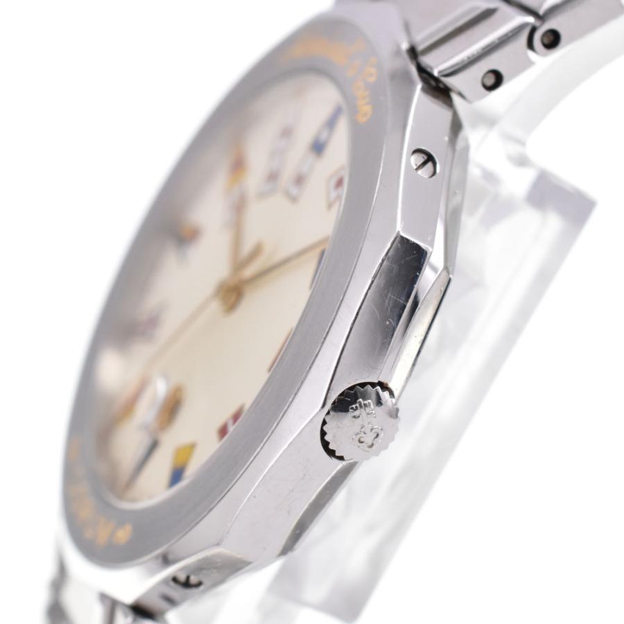 コルム CORUM 99.810.20 V550 アドミ ラルズカップ デイト クォーツ メンズ 良品 A#146426の画像