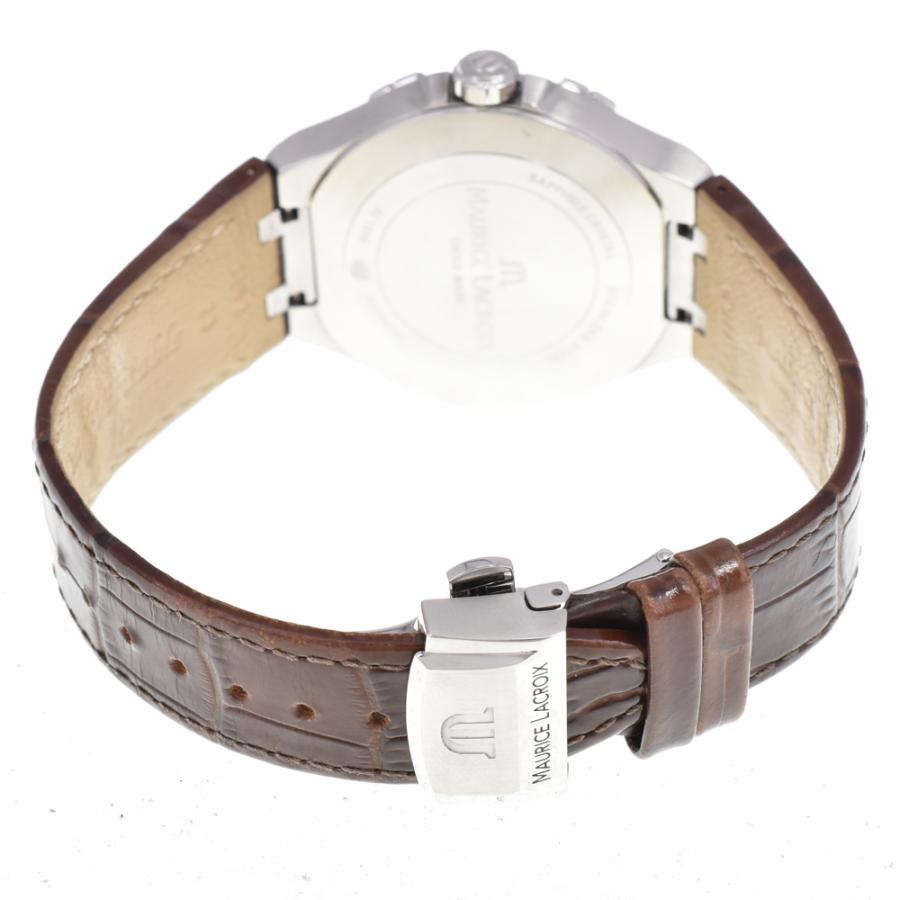 モーリスラクロア MAURICE LACROIX AI1008-SS001-130 アイコン デイト クォーツ メンズ 美品 A#146489の画像