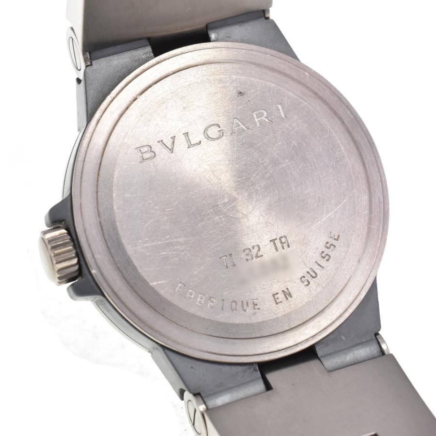 ブルガリ BVLGARI TI32TA ディアゴノ チタニウム デイト クォーツ ユニセックス A#146534の画像