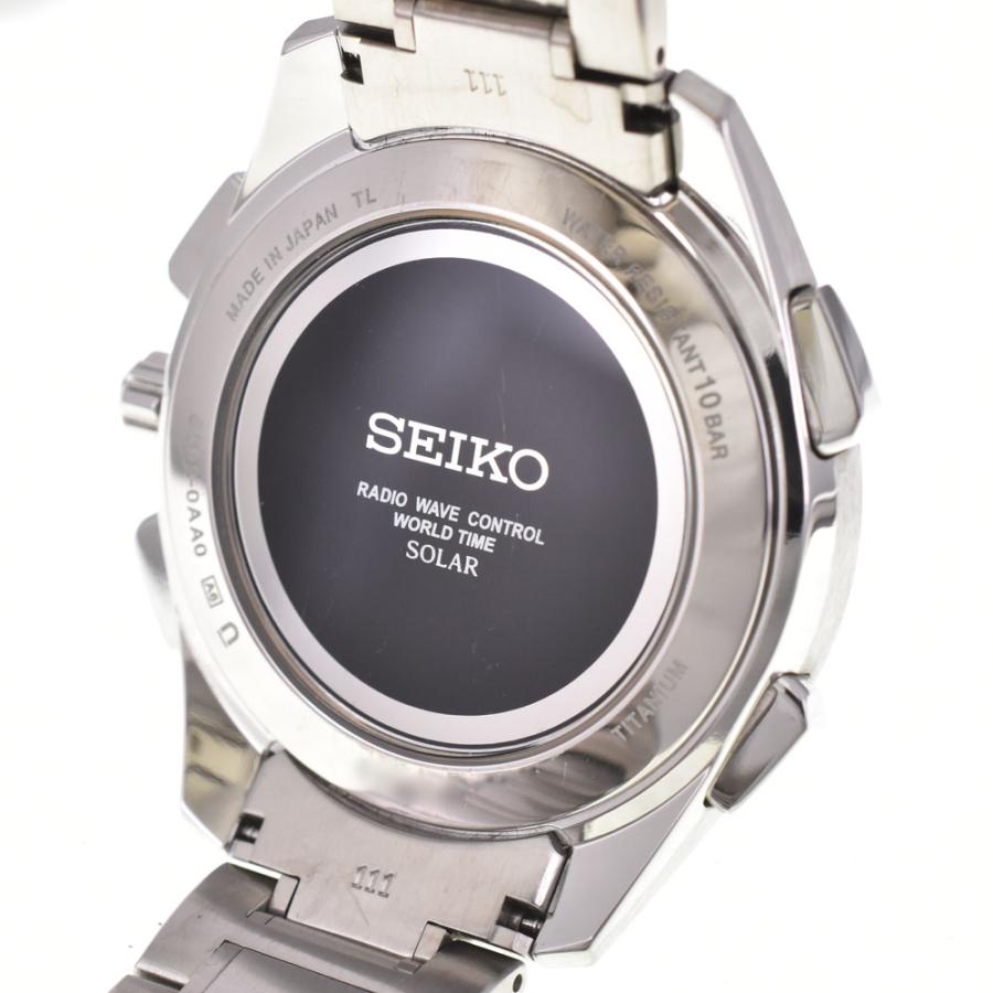 セイコー SEIKO 8B92-0AA0 ブライツ クロノグラフ ソーラー電波 メンズ 良品 箱・保証書付き A#146568の画像