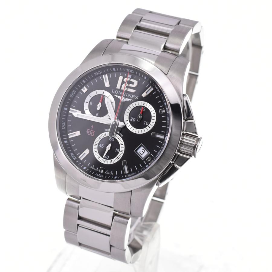 ロンジン LONGINES L3.700.4.56.6 ロコンクエスト クロノグラフ デイト クォーツ メンズ 良品 A#146574の画像