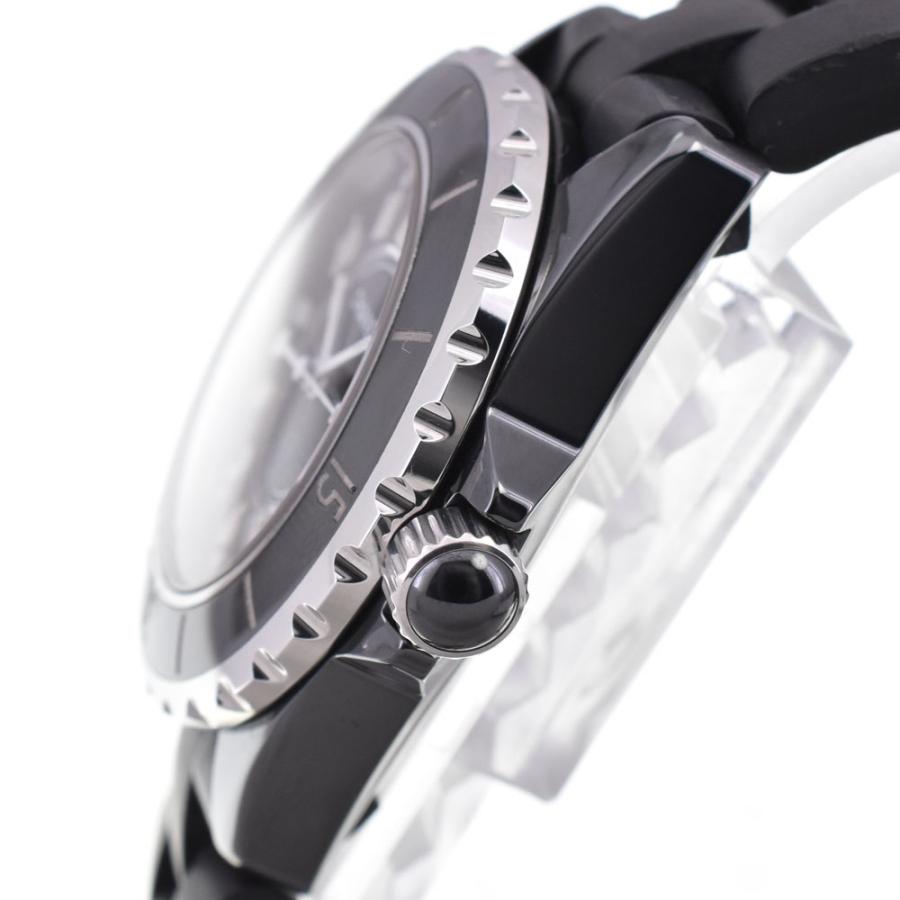 シャネル CHANEL H0681 J12 セラミック/ラバー クォーツ レディース 良品 A#146576の画像