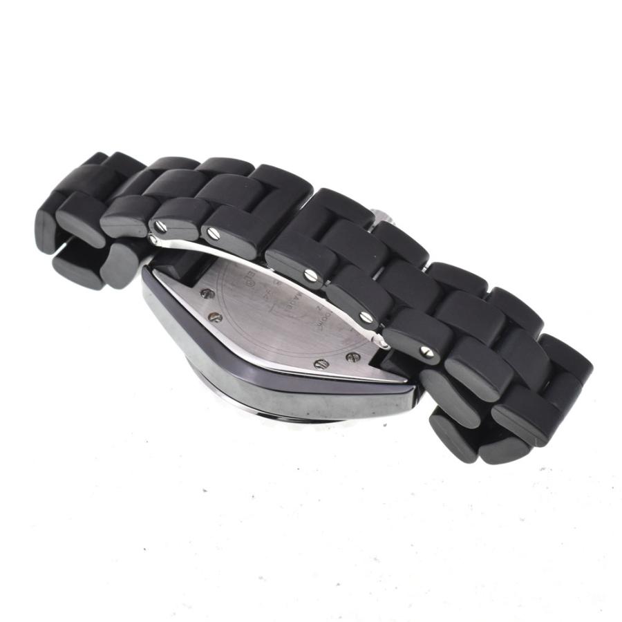 シャネル CHANEL H0681 J12 セラミック/ラバー クォーツ レディース 良品 A#146576の画像