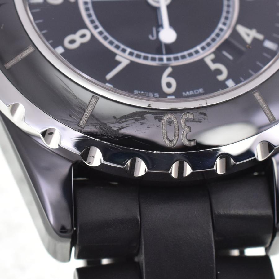 シャネル CHANEL H0681 J12 セラミック/ラバー クォーツ レディース 良品 A#146576の画像