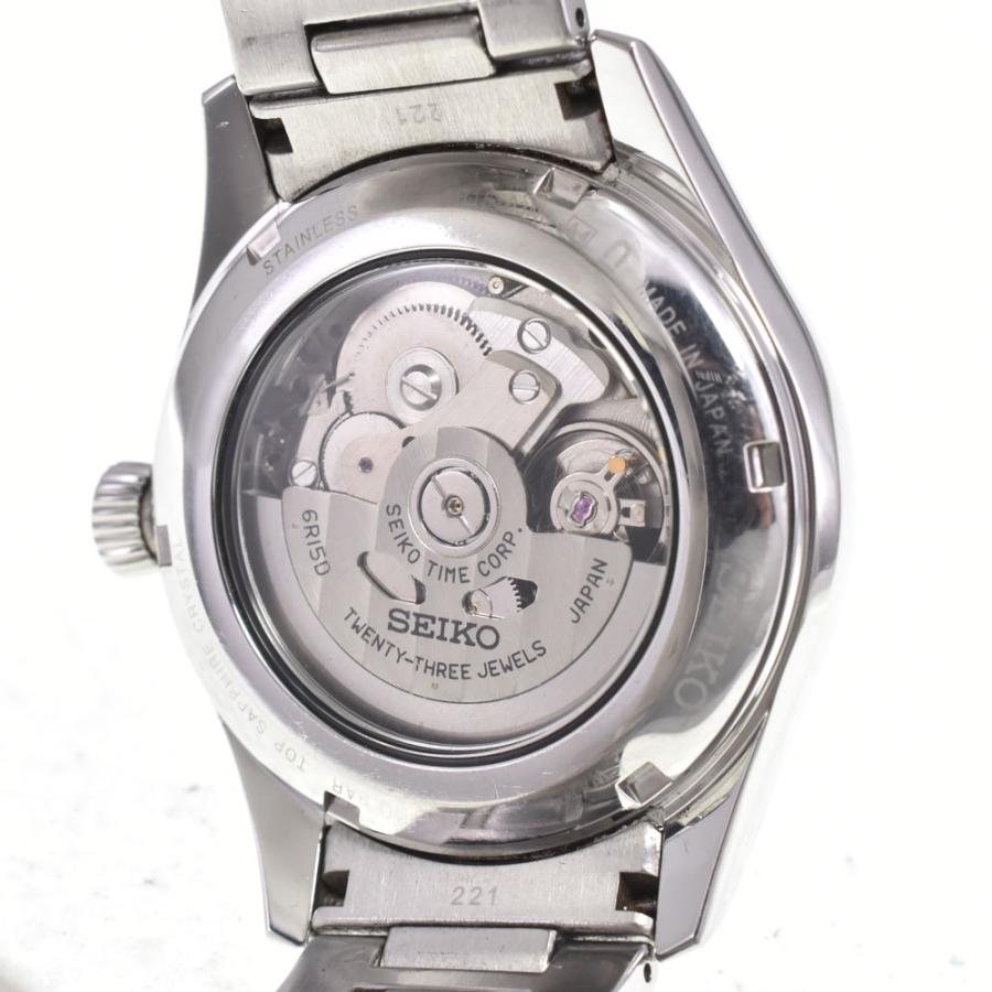セイコー SEIKO 6R15-03N0 プレサージュ 裏スケ 自動巻き メンズ A#146589の画像