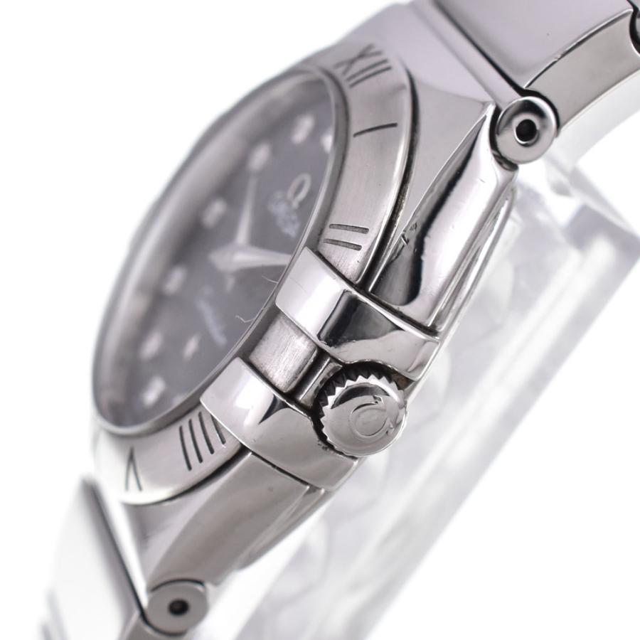 オメガ OMEGA 123.10.24.60.51.002 コンステレーション ポリッシュ 12P ダイヤモンド クォーツ レディース 良品 A#146611の画像