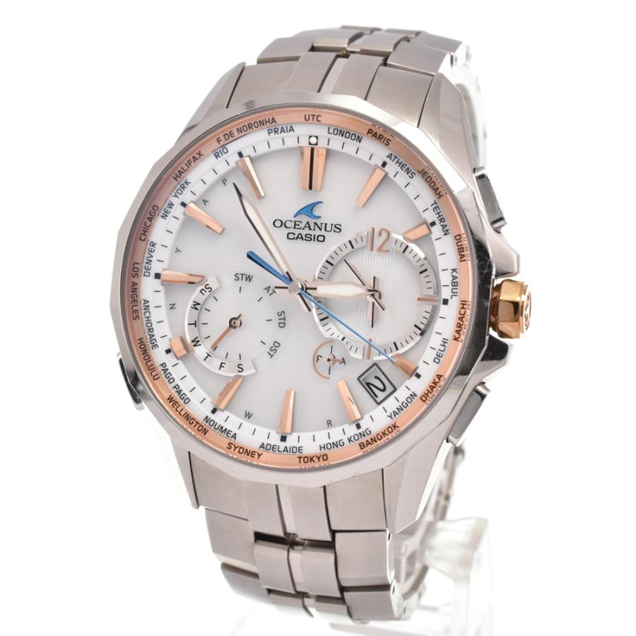 カシオ CASIO OCW-S3400E-7AJF オシアナス マンタ ソーラー電波 メンズ 良品 A#146712の画像
