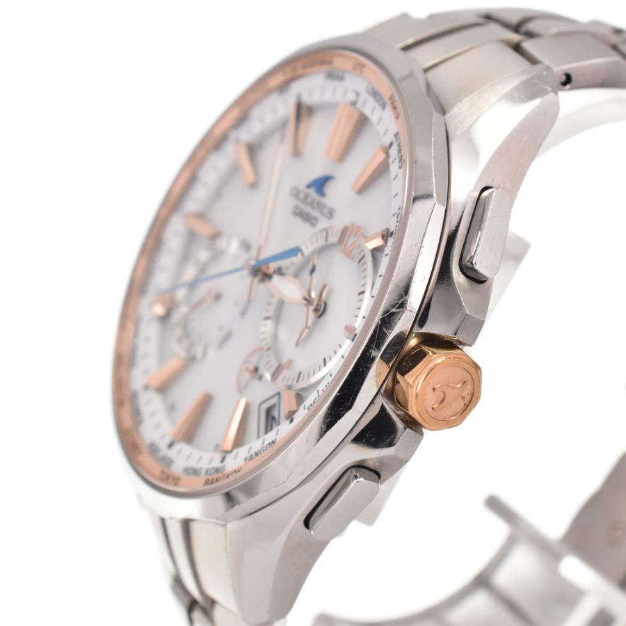 カシオ CASIO OCW-S3400E-7AJF オシアナス マンタ ソーラー電波 メンズ 良品 A#146712の画像