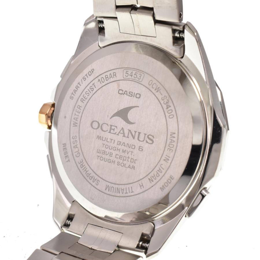 カシオ CASIO OCW-S3400E-7AJF オシアナス マンタ ソーラー電波 メンズ 良品 A#146712の画像