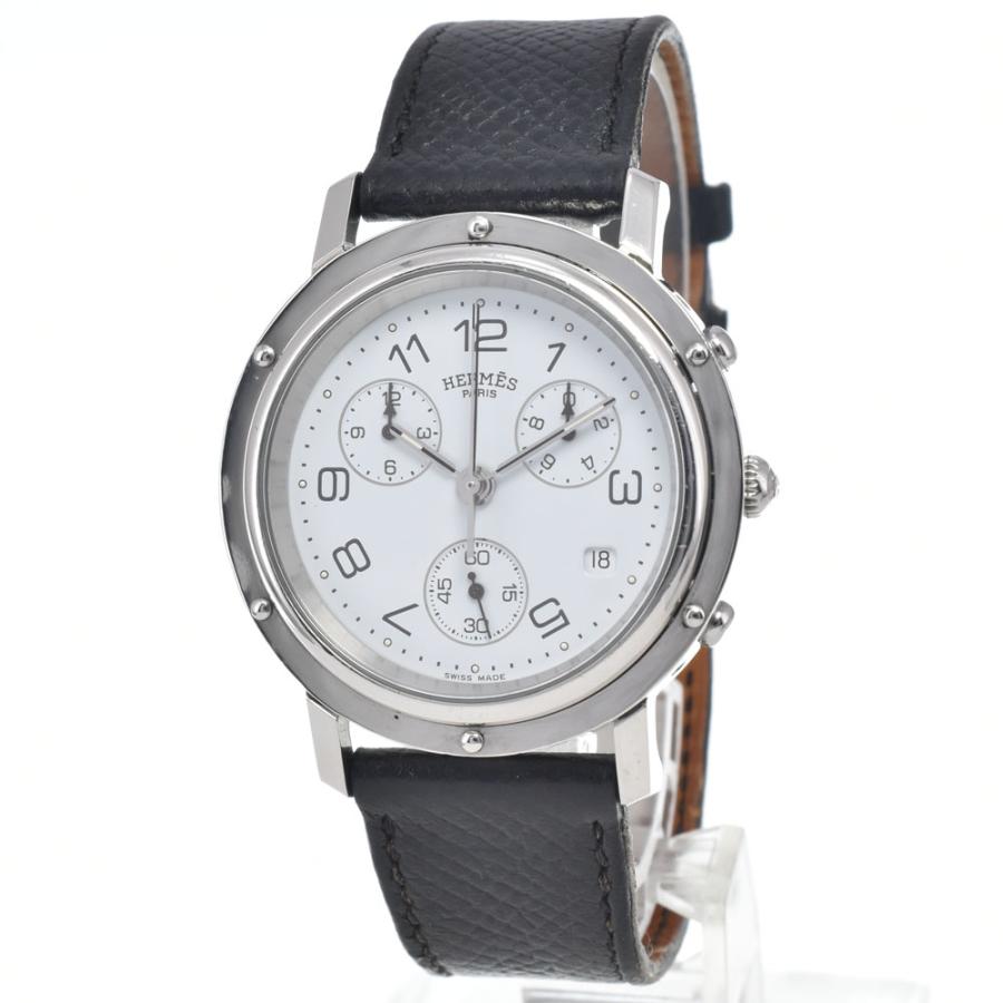 HERMES（エルメス） HERMES CL1.910 クリッパー クロノグラフ ホワイト