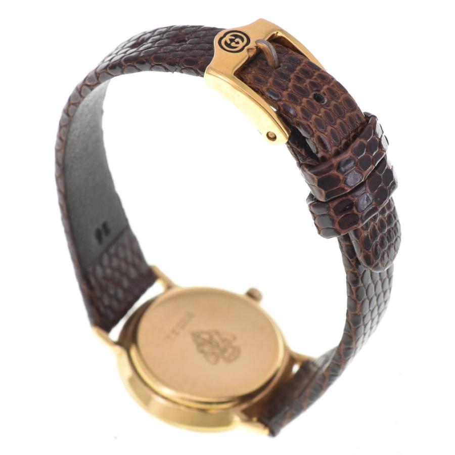 GUCCI（グッチ） GUCCI 3000.2.L GP/レザー ゴールド クォーツ