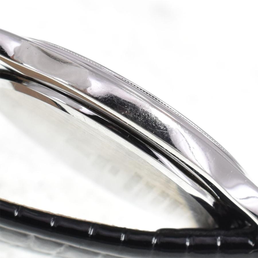 セイコー SEIKO 5A74-2010 クレドール デイト　K18WGベゼル クォーツ レディース 美品 B#146834の画像