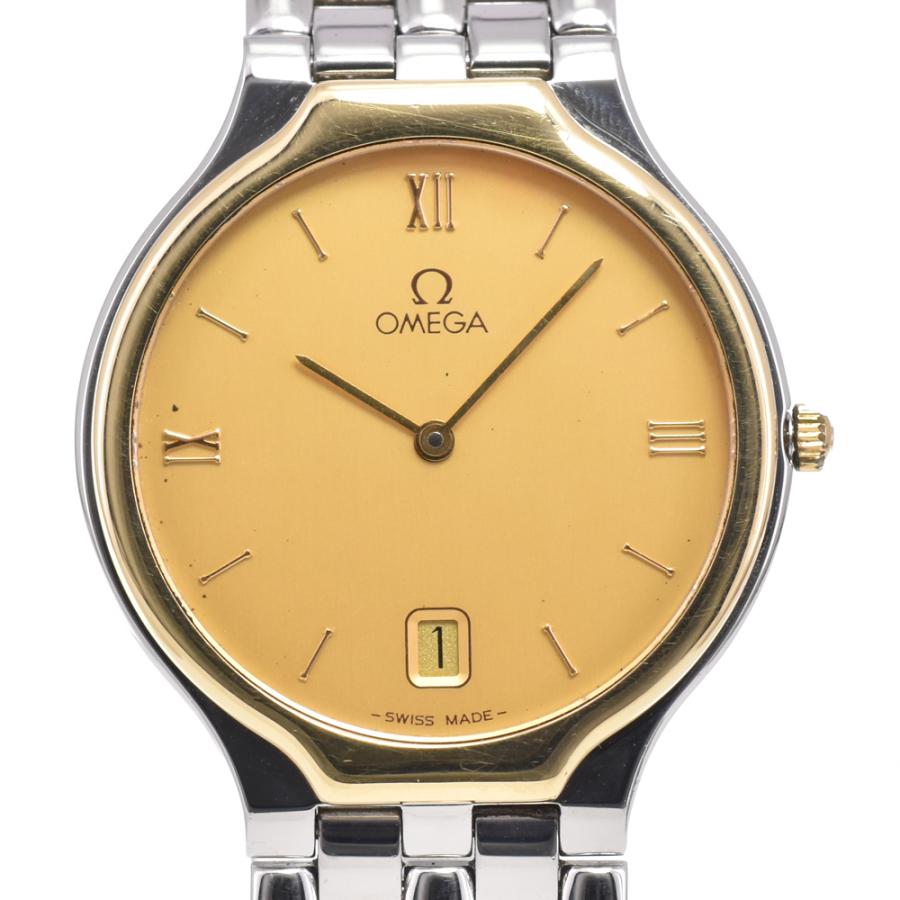 【高級】OMEGAオメガ デビル ゴールドクォーツ メンズ 【中古】 OMEGA（オメガ） OMEGA 4230.13 デビル シンボル K18YGベゼル ゴールド