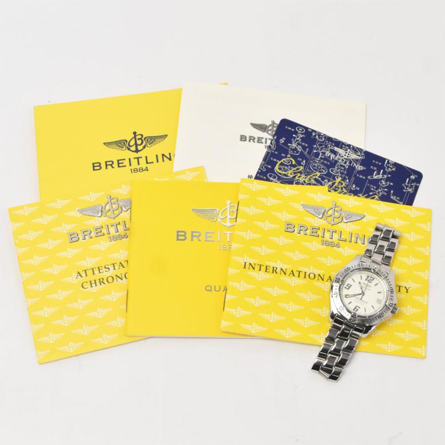 ブライトリング BREITLING A57350 コルトオーシャン クォーツ レディース 良品 保証書付き C#147008の画像