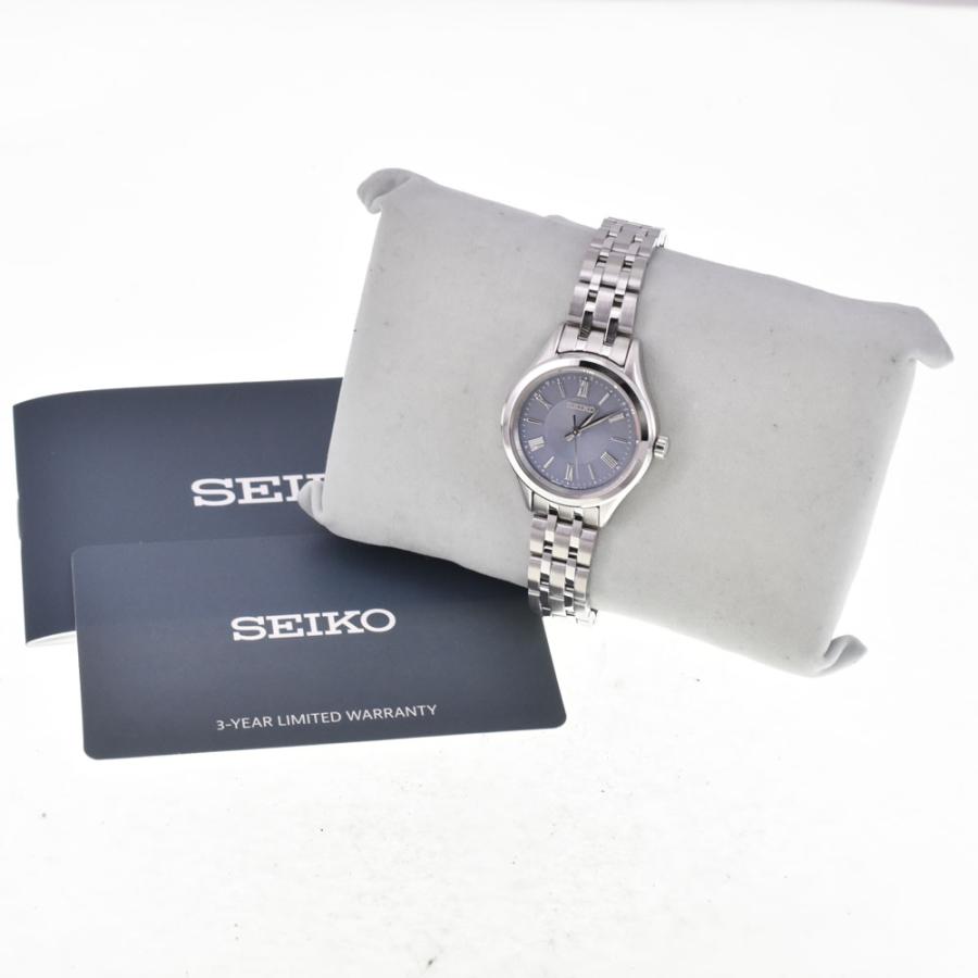 セイコー SEIKO 3F81-0A10 セイコーセレクション グレー クォーツ レディース 美品 保証書付き 腕時計 I#147160の画像