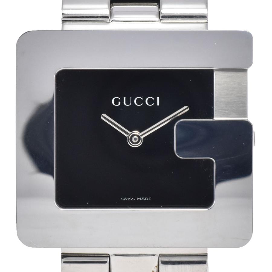 GUCCI（グッチ） GUCCI 3600M Gスクエア SS ブラック クォーツ メンズ