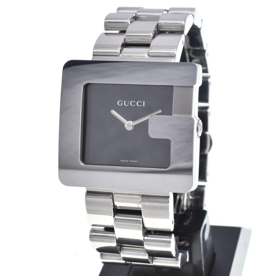 GUCCI（グッチ） GUCCI 3600M Gスクエア SS ブラック クォーツ メンズ